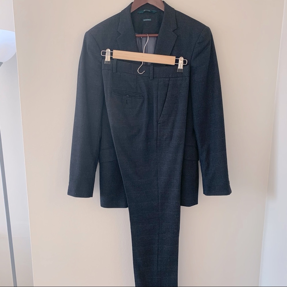Perry Ellis M Suit Plaid